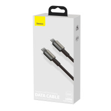 Кабель Baseus Tungsten Gold Fast Charging Data Cable Type-C to Type-C 100W 20V 5A 2m Черный