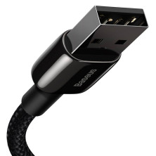 Кабель Baseus Tungsten Gold Fast Charging Data Cable USB to Lightning 2.4A 1m Чорний