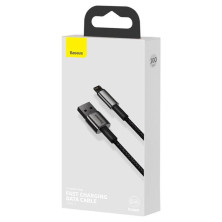 Кабель Baseus Tungsten Gold Fast Charging Data Cable USB to Lightning 2.4A 1m Чорний