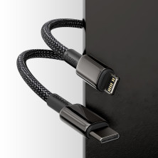 Кабель Baseus Tungsten Gold Fast Charging Data Cable Type-C to Lightning PD 20W 2.4А 2m Черный