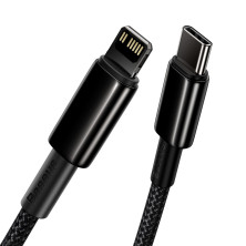 Кабель Baseus Tungsten Gold Fast Charging Data Cable Type-C to Lightning PD 20W 2.4А 2m Черный
