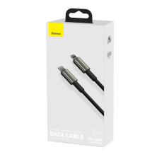 Кабель Baseus Tungsten Gold Fast Charging Data Cable Type-C to Lightning PD 20W 2.4А 2m Черный