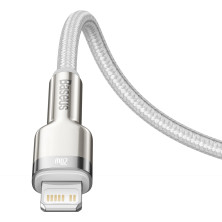 Кабель Baseus Cafule Metal Cable Type-C to Lightning PD 20W 2.4А 2m Білий