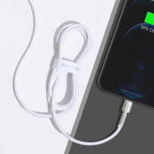 Кабель Baseus Cafule Metal Cable Type-C to Lightning PD 20W 2.4А 1m Білий