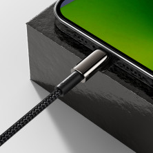 Кабель Baseus Tungsten Gold Fast Charging Data Cable Type-C to Lightning PD 20W 2.4А 1m Черный