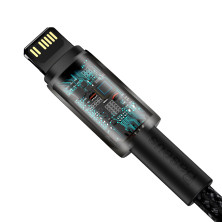 Кабель Baseus Tungsten Gold Fast Charging Data Cable Type-C to Lightning PD 20W 2.4А 1m Черный