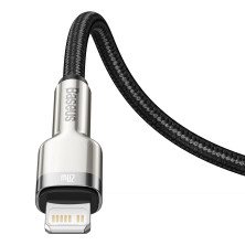 Кабель Baseus Cafule Metal Cable Type-C to Lightning PD 20W 2.4А 2m Чорний