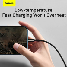 Кабель Baseus Tungsten Gold Fast Charging Data Cable 3-in-1 Cable USB to Lightning+Type-C+MicroUSB 3.5А 1.5m Черный