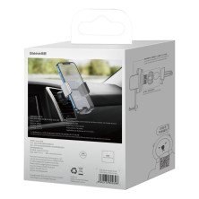 Автодержатель для телефона Baseus Easy Control Clamp Air Outlet Version в воздуховод Серебристый