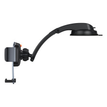 Автодержатель для телефона Baseus Easy Control Clamp Air Outlet Version на торпедо и в воздуховод Черный