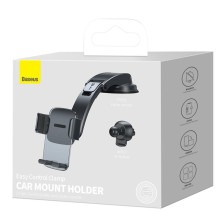 Автодержатель для телефона Baseus Easy Control Clamp Air Outlet Version на торпедо и в воздуховод Черный