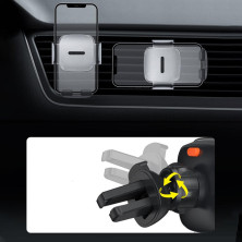 Автодержатель для телефона Baseus Easy Control Clamp Air Outlet Version на торпедо и в воздуховод Черный