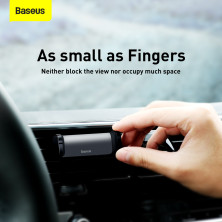 Автодержатель для телефона Baseus Steel Cannon Air Outlet Car Mount в воздуховод Черный
