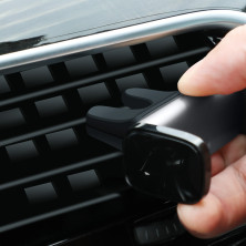 Автодержатель для телефона Baseus Steel Cannon Air Outlet Car Mount в воздуховод Черный