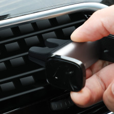 Автодержатель для телефона Baseus Steel Cannon Air Outlet Car Mount в воздуховод Серебристый