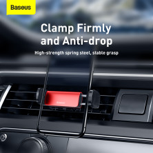 Автодержатель для телефона Baseus Steel Cannon Air Outlet Car Mount в воздуховод Красный
