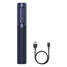 Селфи-монопод Baseus Traveler Bluetooth Tripod 2in1 с функцией штатива и пультом Bluetooth Синий