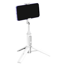 Селфи-монопод Baseus Traveler Bluetooth Tripod 2in1 с функцией штатива и пультом Bluetooth Белый