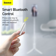 Селфи-монопод Baseus Traveler Bluetooth Tripod 2in1 с функцией штатива и пультом Bluetooth Белый