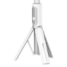 Селфи-монопод Baseus Traveler Bluetooth Tripod 2in1 с функцией штатива и пультом Bluetooth Белый