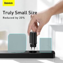 Сетевое зарядное устройство Baseus Quick GaN2 Lite PD3.0 65W 2Type-C 3A Черный