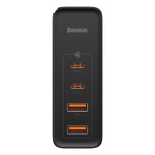 Сетевое зарядное устройство Baseus Quick GaN2 Pro QC4.0+PD3.0 100W 2USB+2Type-C 5A + кабель Baseus Type-C to Type-C 100W 20V/5A 1м Черный
