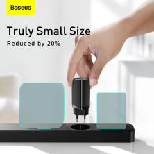 Сетевое зарядное устройство Baseus Quick GaN2 Lite QC4.0+PD3.0 65W USB+Type-C 5A Черный