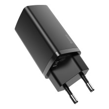 Сетевое зарядное устройство Baseus Quick GaN2 Lite QC4.0+PD3.0 65W USB+Type-C 5A Черный