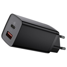 Мережевий зарядний пристрій Baseus Quick GaN2 Lite QC4.0+PD3.0 65W USB+Type-C 5A Чорний