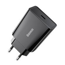 Мережевий зарядний пристрій Baseus Speed Mini Quick Charger 1C PD3.0 20W Type-C 3A Чорний