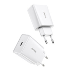 Сетевое зарядное устройство Baseus Speed Mini Quick Charger 1C PD3.0 20W Type-C 3A Белый