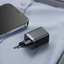 Сетевое зарядное устройство Baseus Super Si Pro Quick Charger QC3.0+PD3.0 30W USB+Type-C 3A Черный