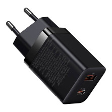 Сетевое зарядное устройство Baseus Super Si Pro Quick Charger QC3.0+PD3.0 30W USB+Type-C 3A Черный