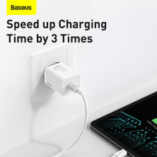 Сетевое зарядное устройство Baseus Super Si Quick Charger 1C PD3.0 30W Type-C 3A Белый