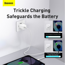 Сетевое зарядное устройство Baseus Super Si Quick Charger 1C PD3.0 30W Type-C 3A Белый