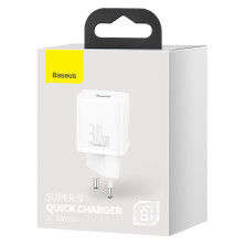 Сетевое зарядное устройство Baseus Super Si Quick Charger 1C PD3.0 30W Type-C 3A Белый