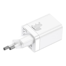Сетевое зарядное устройство Baseus Super Si Pro Quick Charger QC3.0+PD3.0 30W USB+Type-C 3A Белый