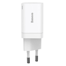 Сетевое зарядное устройство Baseus Super Si Pro Quick Charger QC3.0+PD3.0 30W USB+Type-C 3A Белый