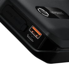 Пускозарядное устройство Бустер Baseus AIR Car Jump Starter Super Energy 3in1 12V 10000mAh 1000A с функцией Павербанка 5V/2.4A и LED фонарика Черный