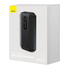 Пускозарядное устройство Бустер Baseus AIR Car Jump Starter Super Energy 3in1 12V 10000mAh 1000A с функцией Павербанка 5V/2.4A и LED фонарика Черный
