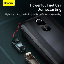 Пускозарядное устройство Бустер Baseus AIR Car Jump Starter Super Energy 3in1 12V 10000mAh 1000A с функцией Павербанка 5V/2.4A и LED фонарика Черный