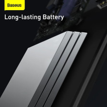 Пускозарядное устройство Бустер Baseus AIR Car Jump Starter Super Energy 3in1 12V 10000mAh 1000A с функцией Павербанка 5V/2.4A и LED фонарика Черный