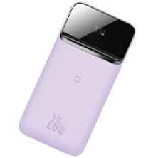 УМБ Baseus Magnetic 1in2 10000mAh 20W 3A QC3.0+PD3.0 з Бездротовою зарядкою Qi 10W Фіолетовий