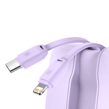 УМБ Baseus Elf Digital Display Fast Charge 10000mAh 22.5W 5A з технологією QC3.0+PD3.0 та iP 20W+Type-C 22.5W кабелем Фіолетовий