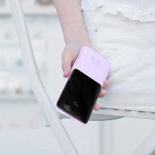 УМБ Baseus Elf Digital Display Fast Charge 10000mAh 22.5W 5A з технологією QC3.0+PD3.0 та iP 20W+Type-C 22.5W кабелем Фіолетовий