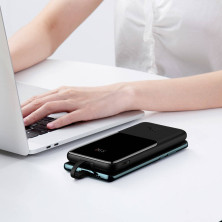 УМБ Baseus Elf Digital Display Fast Charge 10000mAh 22.5W 5A з технологією QC3.0+PD3.0 та iP 20W+Type-C 22.5W кабелем Чорний