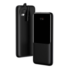 УМБ Baseus Elf Digital Display Fast Charge 10000mAh 22.5W 5A з технологією QC3.0+PD3.0 та iP 20W+Type-C 22.5W кабелем Чорний