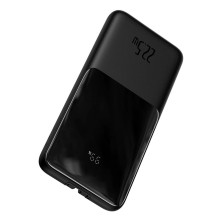 УМБ Baseus Elf Digital Display Fast Charge 10000mAh 22.5W 5A з технологією QC3.0+PD3.0 та iP 20W+Type-C 22.5W кабелем Чорний