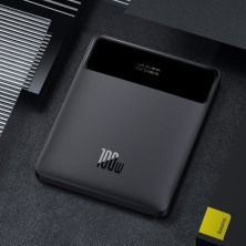 УМБ Baseus Blade Digital Display 20000mAh 100W 5A с технологией QC4.0+PD3.0 + кабель Type-C to Type-C 100W 20V/5A 1м Черный