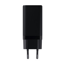 Сетевое зарядное устройство Baseus GaN3 Pro Fast Charger QC4.0+PD3.0 65W USB+2Type-C 3A + кабель Baseus Type-C to Type-C 100W 20V/5A 1м Черный